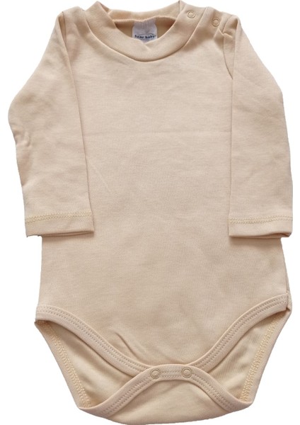 Neşeli Bebek Sarı Unisex Yarım Balıkçı Body Zıbın 3-6 Ay