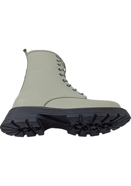 Bej Deri Kadın Postal Bot Ayakkabı indirimleri