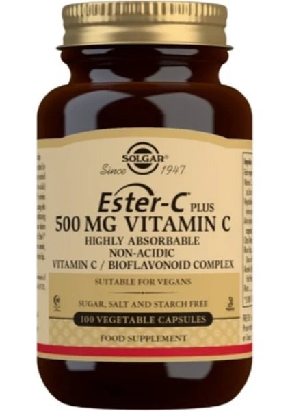 Ester-C Plus 500 Mg 100 Kapsül