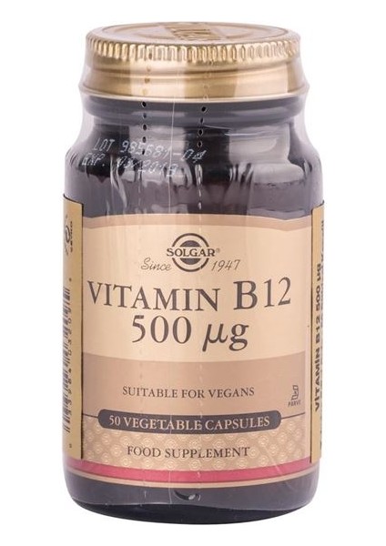 Vitamin B12 500 Mg 50 Kapsül