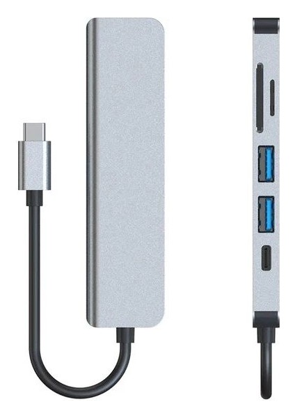 HC13C Type-C=>usb3.0 Adaptör.hdmı+Kart Oku