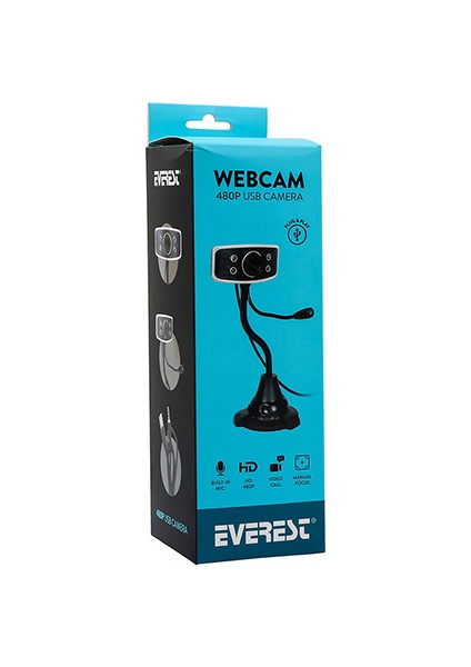 SC-825 300K 480p Usb Mikrofonlu Ledli Kamera Webcam