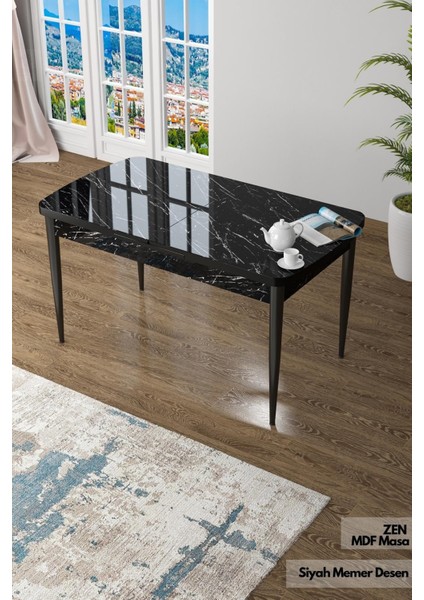 Concept Canisa Zen Serisi Mdf Açılabilir Mutfak Masası, Yemek Masası