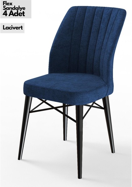 Concept Canisa Flex Serisi Gürgen Ayaklı Sandalye , 4 Adet , Ayaklar Siyah