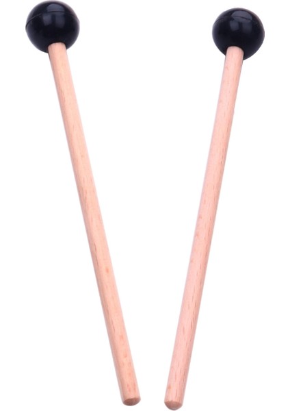 F Fityle 1 Çift Ahşap Drumstick Vurmalı Kauçuk Marimba Mallet Aksesuarları 145MM (Yurt Dışından)