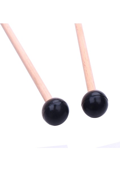 F Fityle 1 Çift Ahşap Drumstick Vurmalı Kauçuk Marimba Mallet Aksesuarları 145MM (Yurt Dışından)
