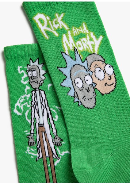 Rick and Morty Lisanslı Çorap