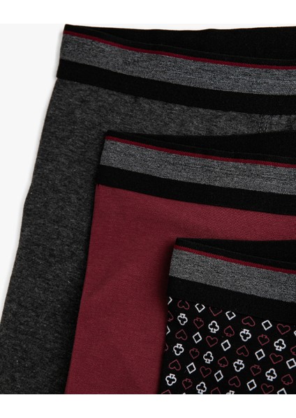 Pamuklu 3'lü Basic Boxer Seti
