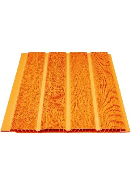Düz Koyu Meşe Plastik Pvc Duvar Tavan Lambiri / 10 Adet 20CM x 1 Metre - 2 Metrekare