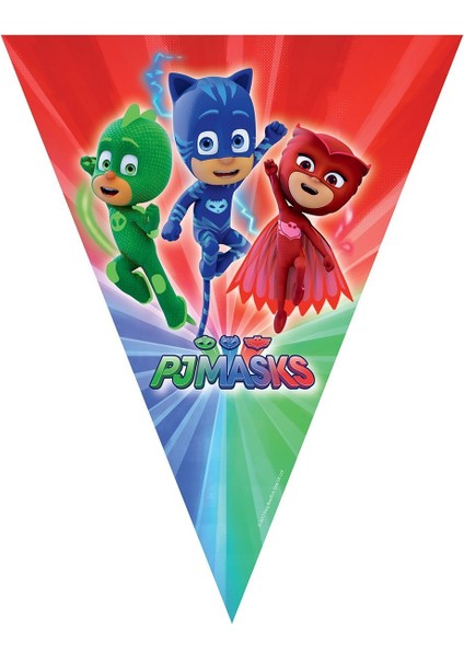 Balonevi LPJ3851 Balonevi, Pjmasks, Kağıt Bayrak Seti