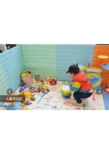 Açık Mavi 70X38 cm 0,26 M2 Çocuk Odası Duvar Kağıdı Paneli NW05