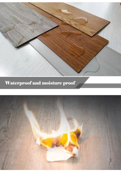 NWYP09 Yapışkanlı Gri Ahşap Esnek Zemin Yer Duvar Döşeme Parkesi indirimleri