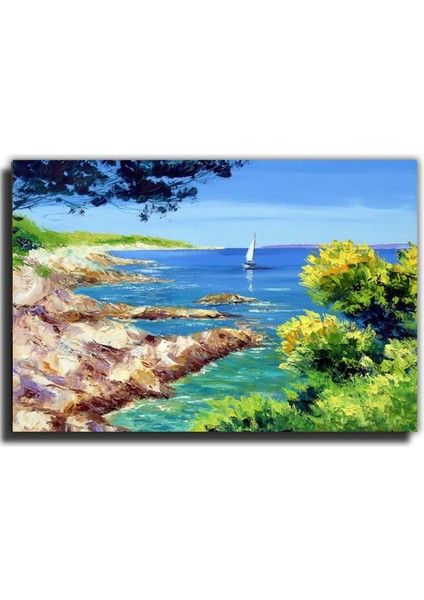 Doğa Manzarası Yağlı Boya Görünümlü Kanvas Tablo fırsatları
