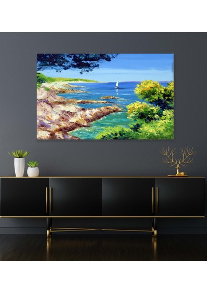 Doğa Manzarası Yağlı Boya Görünümlü Kanvas Tablo fiyatları