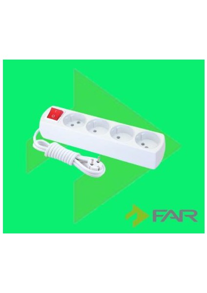 4 Lü 2 mt Anahtarlı