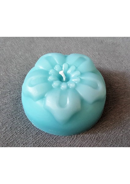 7,2cm Çiçek Mum Silikon Kalıp K-478 Sabun Mum Kokulu Taş Alçı Uygun