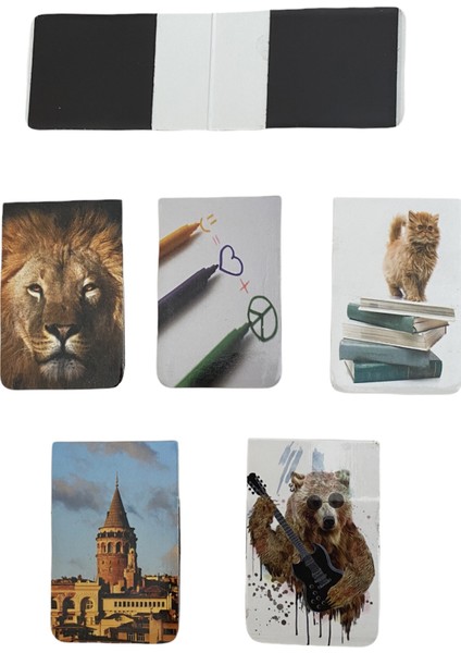 5 Adet Mıknatıslı Kitap Ayracı 2