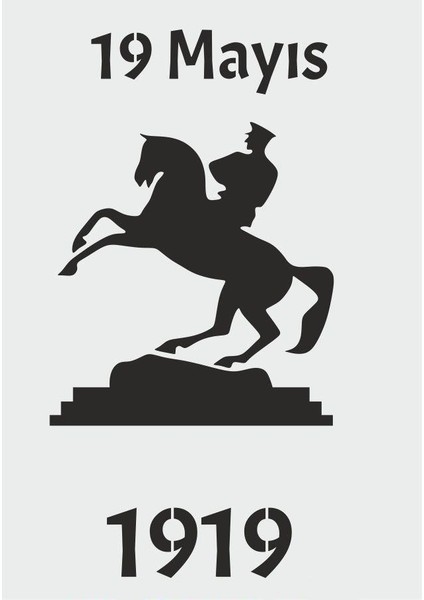 SL-049 Siluet Desenler Stencil Şablon 21 x 30 cm