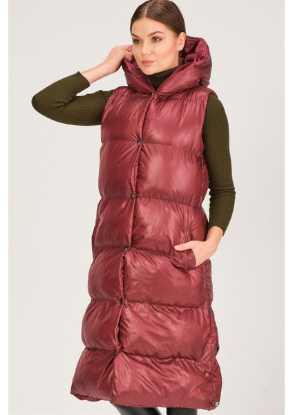 Z6734 Dewberry Xexese Kadın Yelek-Bordo fırsatları