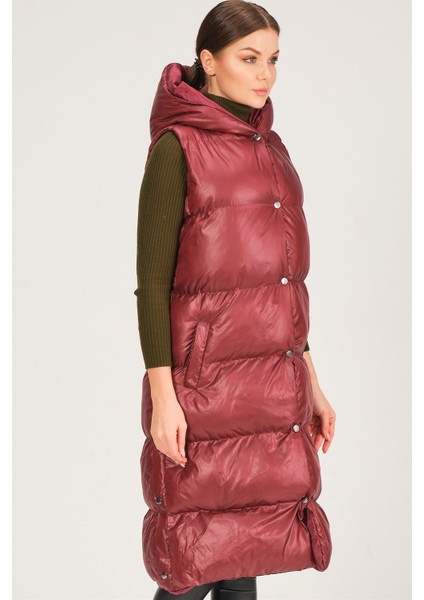 Z6734 Dewberry Xexese Kadın Yelek-Bordo indirimleri