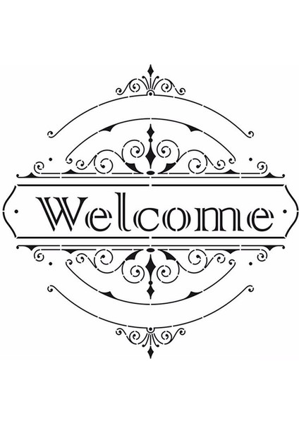 HDM43 Home Dekor Midi Stencil 25 x 25 cm