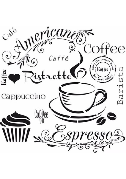 Hdm-47 Home Decor Mini Stencil 25 x 25 cm