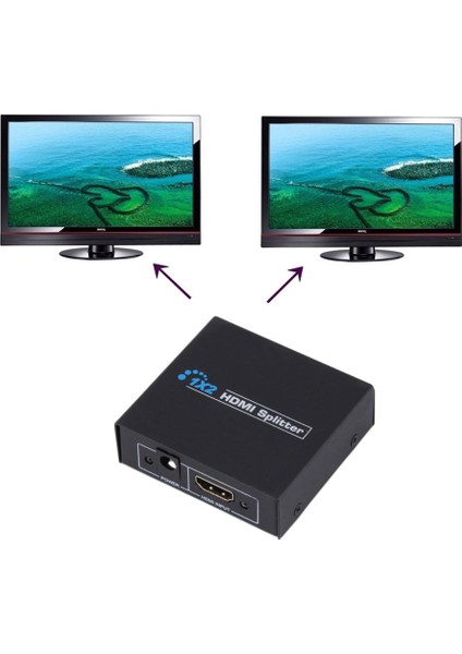 4571 2 Port HDMI Switch Splitter Ekran Çoklayıcı Çoğaltıcı