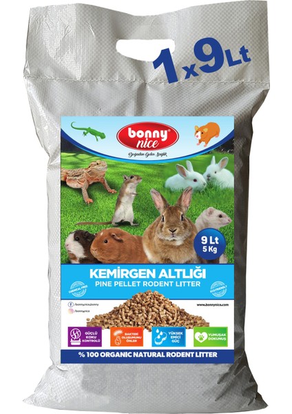 Doğal Çam Pelet Tavşan Kafes Altlığı 5 kg 9 Lt