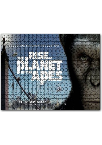 Cakapuzzle Maymunlar Cehennemi Yükselişi 2011 Afiş 120 Parça Puzzle Yapboz Mdf (Ahşap)