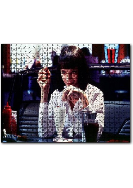 Cakapuzzle Pulp Fiction Ucuz Roman 1994 Film 120 Parça Puzzle Yapboz Mdf (Ahşap)