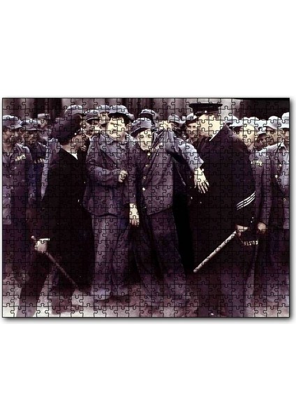 Cakapuzzle Stan Laurel ve Oliver Hardy 255 Parça Puzzle Yapboz Mdf (Ahşap)