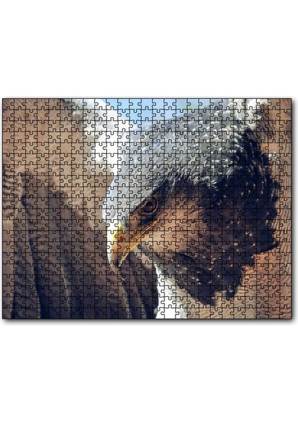 Cakapuzzle Süzülen Kartal Yakın Plan 1000 Parça Puzzle Yapboz Mdf(Ahşap)
