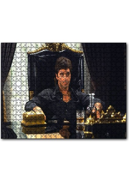 Cakapuzzle Al Pacino Tahtında 1000 Parça Puzzle Yapboz Mdf(Ahşap)