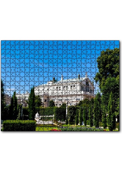 Cakapuzzle Beyaz Malikane ve Bahçesi 1000 Parça Puzzle Yapboz Mdf(Ahşap)