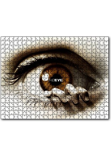 Cakapuzzle Göz ve Kenarındaki Parmaklar 255 Parça Puzzle Yapboz Mdf (Ahşap)