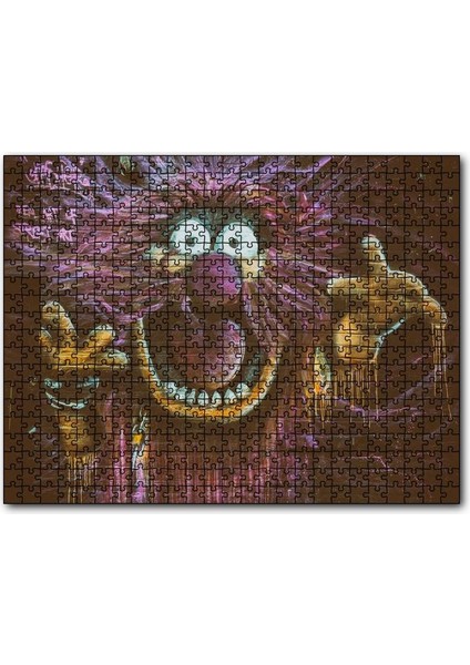 Cakapuzzle Susam Sokağı Kırpık Duvar Boyama 120 Parça Puzzle Yapboz Mdf (Ahşap)