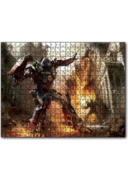 Cakapuzzle Ayın Karanlık Transformers Filmi Görseli 120 Parça Puzzle Yapboz Mdf (Ahşap)