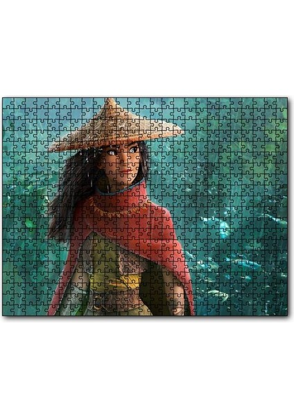 Cakapuzzle Raya ve Son Ejderha Yağmurda Görseli 1000 Parça Puzzle Yapboz Mdf(Ahşap)