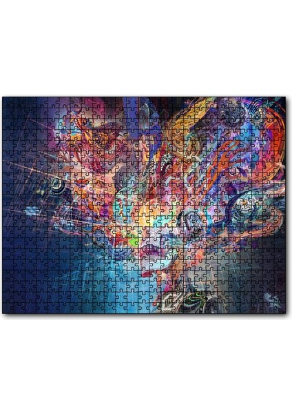 Cakapuzzle Dijital Soyut Hayal Gördüren Resim 1000 Parça Puzzle Yapboz Mdf(Ahşap)