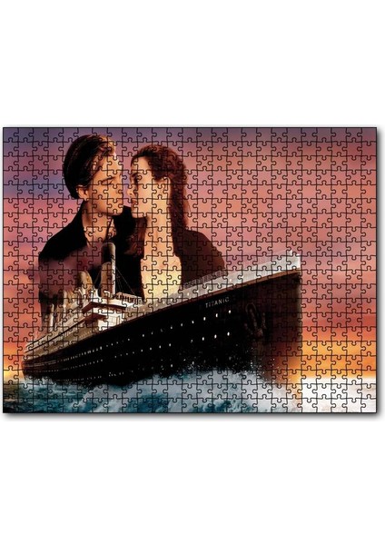 Cakapuzzle Titanik Rose ve Jack Film Görseli 1000 Parça Puzzle Yapboz Mdf(Ahşap)
