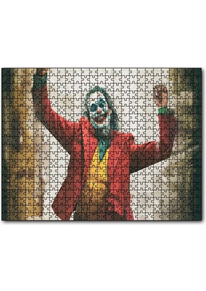 Cakapuzzle Joker Gülümseme Filmi Görseli 255 Parça Puzzle Yapboz Mdf (Ahşap)