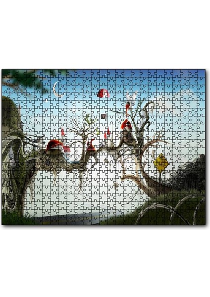 Cakapuzzle Hayaller Ülkesi Şatolar Arasındaki Köprü 255 Parça Puzzle Yapboz Mdf (Ahşap)