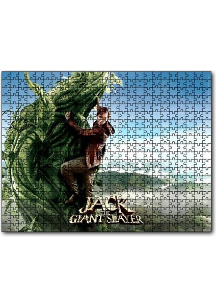 Cakapuzzle Dev Avcısı Jack ve Sarmaşığı 255 Parça Puzzle Yapboz Mdf (Ahşap)