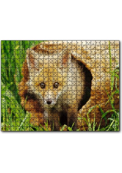 Cakapuzzle Ormanda Kütüğün Içinden Çıkan Meraklı Yavru Tilki 120 Parça Puzzle Yapboz Mdf (Ahşap)