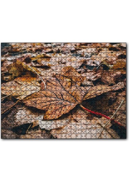 Cakapuzzle Yerde Sararmış Yapraklar 120 Parça Puzzle Yapboz Mdf (Ahşap)