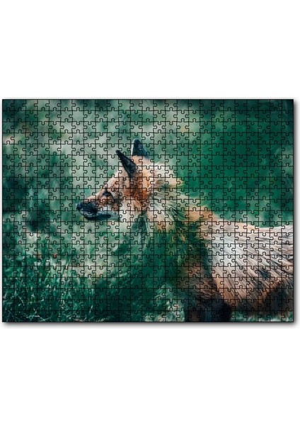 Cakapuzzle Ormanda Yeşillikler Arasındaki Tilki 255 Parça Puzzle Yapboz Mdf (Ahşap)