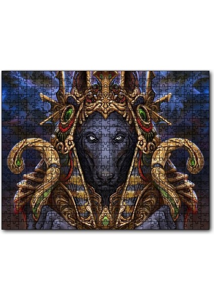 Cakapuzzle Kurt Firavun Dijital Çizim 1000 Parça Puzzle Yapboz Mdf(Ahşap)
