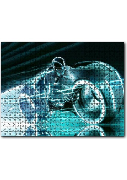 Cakapuzzle Tron Legacy Motor ve Sürücüsü 255 Parça Puzzle Yapboz Mdf (Ahşap)