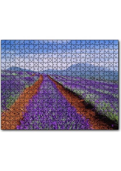 Cakapuzzle Avustralya Tazmanya Lavanta Tarlaları 120 Parça Puzzle Yapboz Mdf (Ahşap)