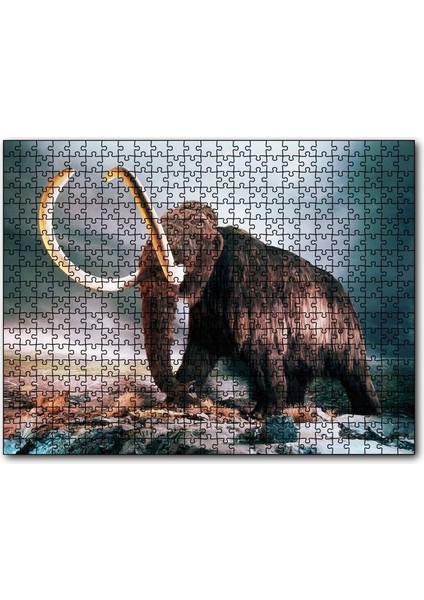 Cakapuzzle Dev Dişleriyle Mamut 255 Parça Puzzle Yapboz Mdf (Ahşap)